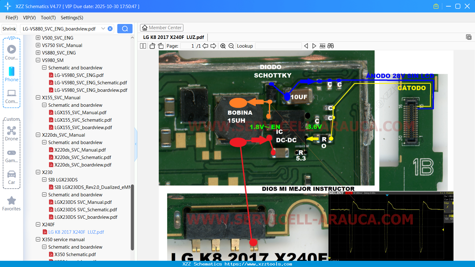 LG K8 2017 X240F LUZ